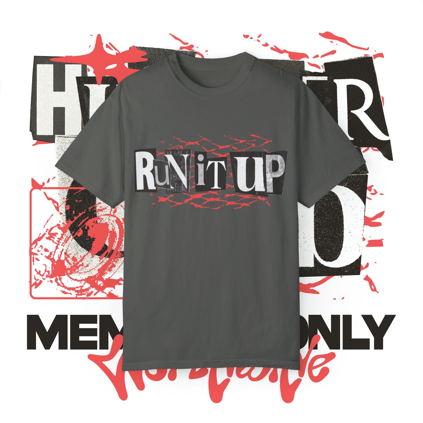 Run It Up (Unisex Garment-Dyed T-shirt)