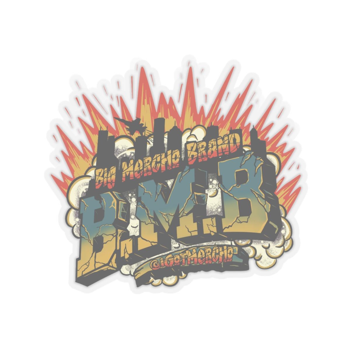 Big Mercho Brand (Kiss-Cut Stickers)