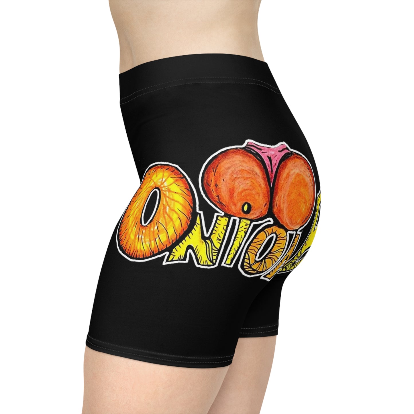 Onion Booty (Across) (Women's Biker Shorts)