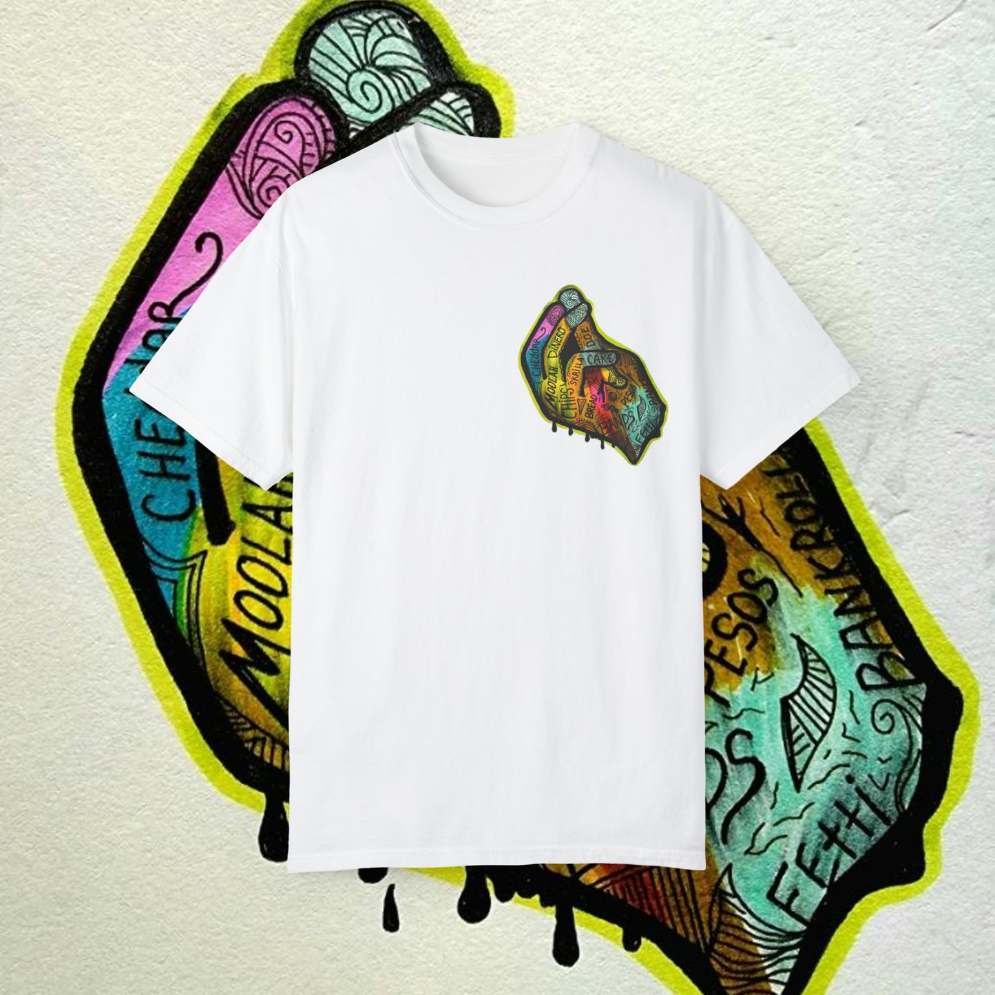 Money Hand x Getchu $um Money (Unisex Garment-Dyed T-shirt)