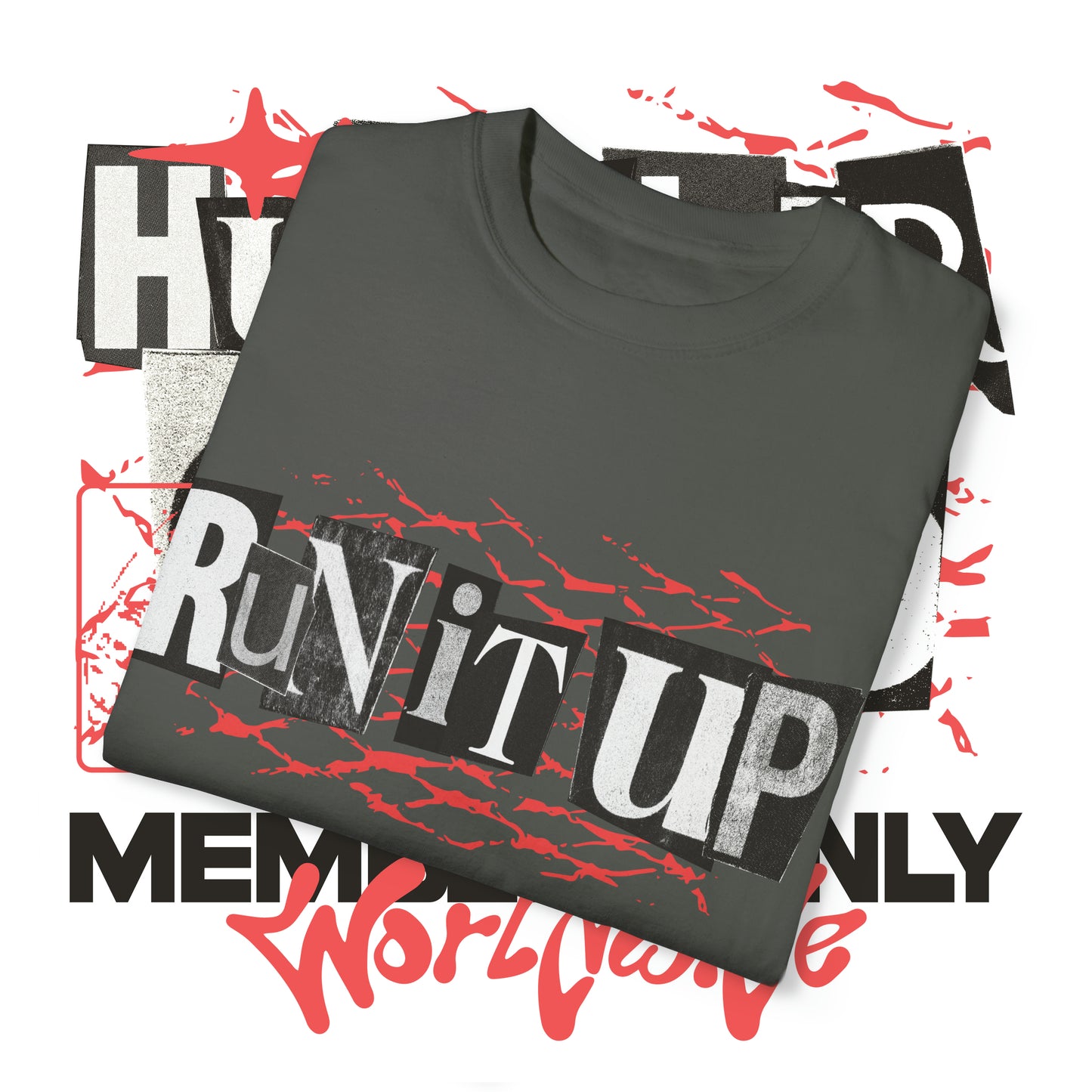 Run It Up (Unisex Garment-Dyed T-shirt)