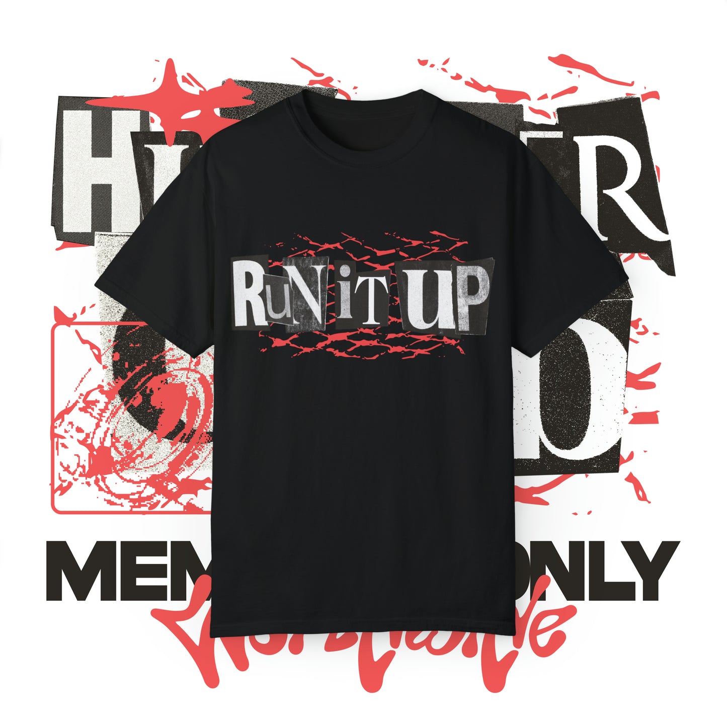 Run It Up (Unisex Garment-Dyed T-shirt)